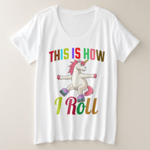 Camiseta É Assim Que Eu Rolo - Roller Skating Unicorn