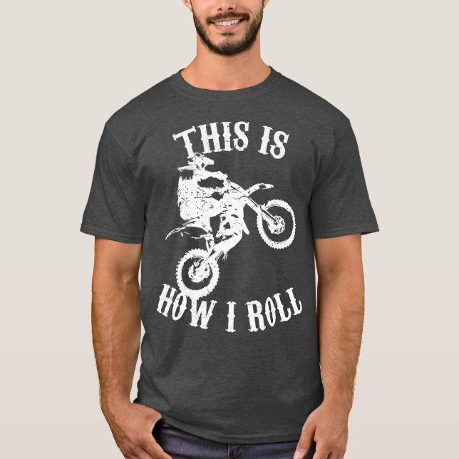 Camiseta É Assim Que Eu Rolo Uma Bicicleta Engraçada (Frente)