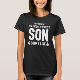 Camiseta É Assim Que O Melhor Filho Do Mundo Se Parece.