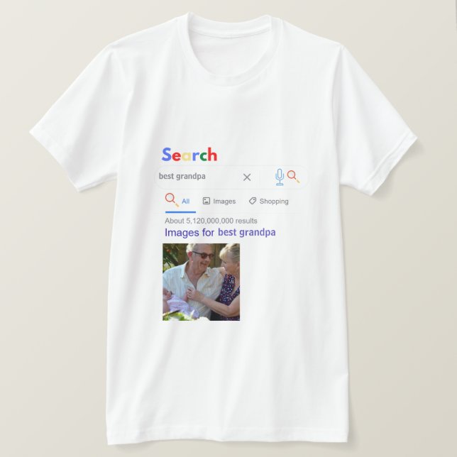 Camiseta É assim que o melhor vovô do mundo se parece (Frente do Design)