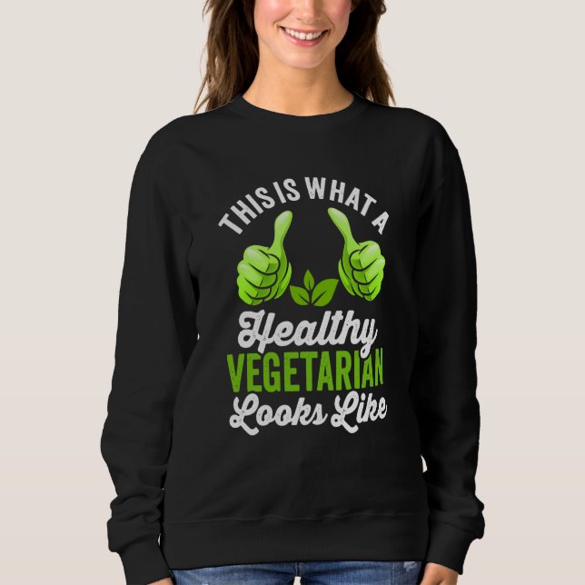 Camiseta É assim que parece um Vegetariano Saudável (Frente)