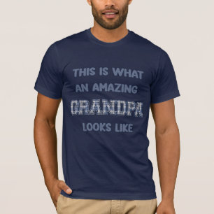 Camiseta É assim que um avô incrível se parece Xadrez