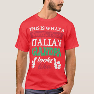 Camiseta É assim que um avô italiano realmente legal parece