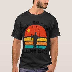 Camiseta É assim que um avô legal rola Avô engraçado gordo