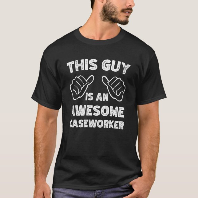 Camiseta É assim que um excelente Assistente Social se pare (Frente)