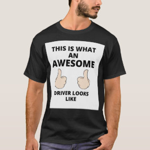 Camiseta É assim que um motorista incrível se parece com 12