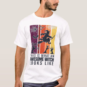 Camiseta É assim que uma bruxa incrível se parece. Engra