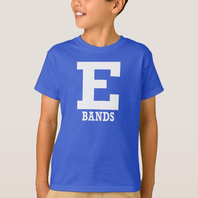 Camiseta E-Banda Kids Blue Short Sleeve (Frente)