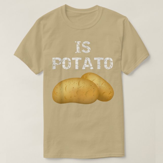 Camiseta É Batata, Como Se Vê Na Televisão Noturna Tarde452 (Frente do Design)
