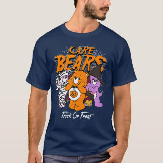 Camiseta e Bears Trick ou Tratat Costumed Bears Retro to P