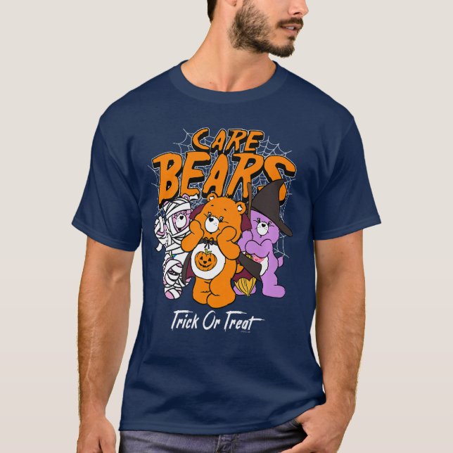 Camiseta e Bears Trick ou Tratat Costumed Bears Retro to P (Frente)