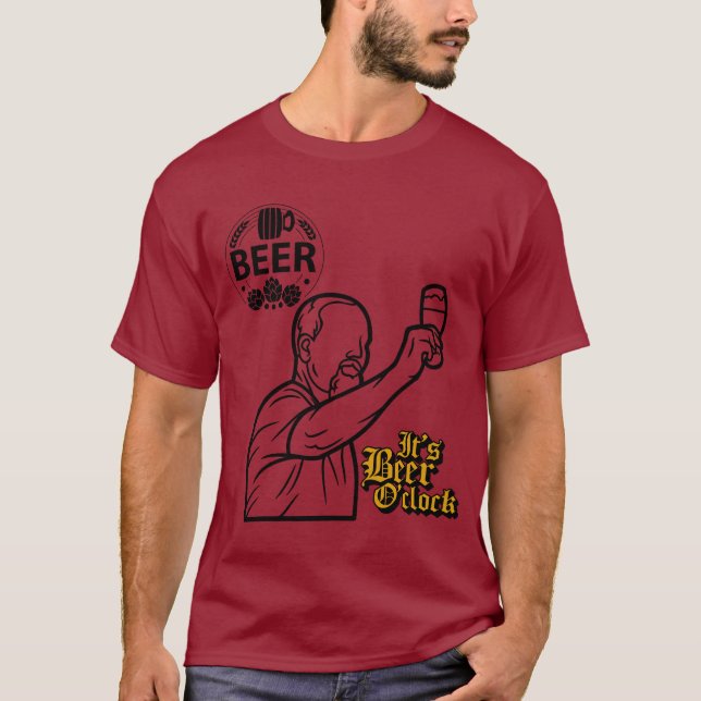 Camiseta É Beer O'Clock! (Frente)