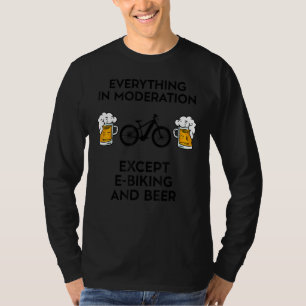 Camiseta E Bike Bikes Electric E Biking MTB Biker E Cerveja