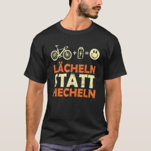 Camiseta E Bike Dizendo Sorriso Em Vez De Ofegar Ebike Bick