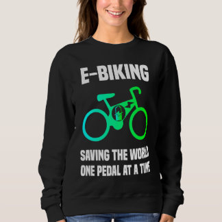 Camiseta E Bike   E Biking Pedal Saying Joke Electric Bike