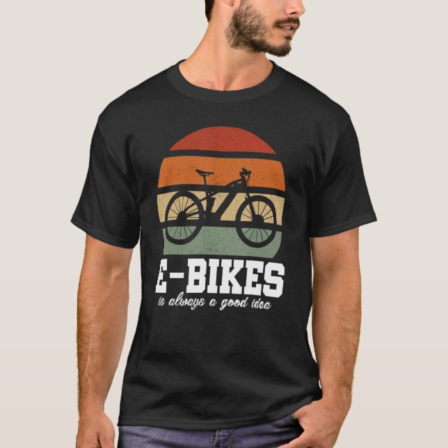Camiseta E-Bike Is Always A Good Idea Mountainbike E-Bike R (Frente)