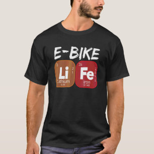 Camiseta E Bike Life Tabela Periódica Bicicletas Elétricas