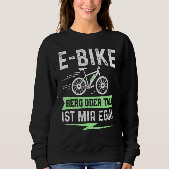 Camiseta E Bike Mountain Ou Valley Ist Mir Egal - Electric (Frente)