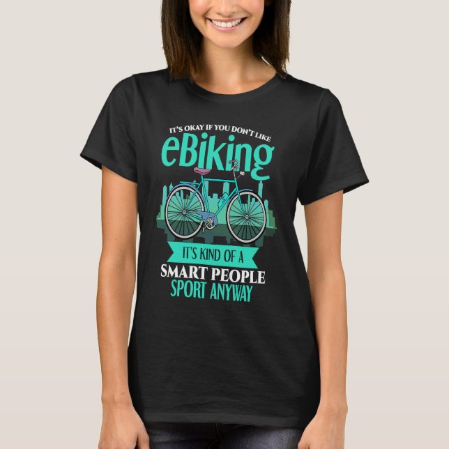 Camiseta E Biker Smart Pessoas E Bike EBiker E Biking (Frente)
