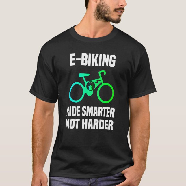 Camiseta E Biking Cool E Biker Quote I Love E Biking (Frente)