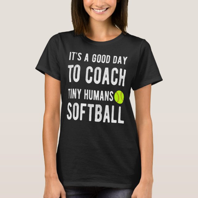 Camiseta É Bom Dia Treinar Pequenos Humanos Crianças de Sof (Frente)