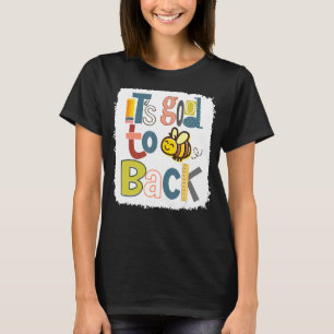 Camiseta É bom estar de volta no primeiro dia de aula cláss