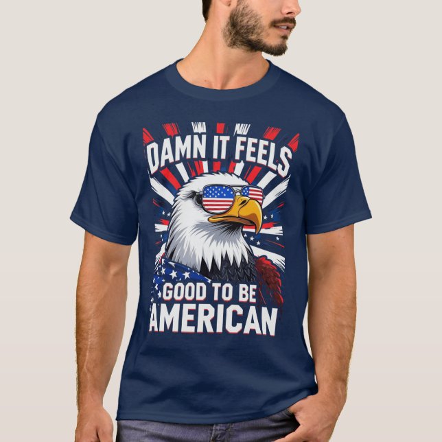 Camiseta é bom ser americano (Frente)