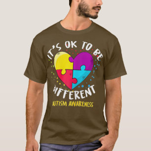 Camiseta É bom ser diferente em termos de consciência do au