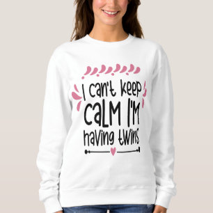 Camiseta É bom ter gêmeos calmos cedo na gravidez