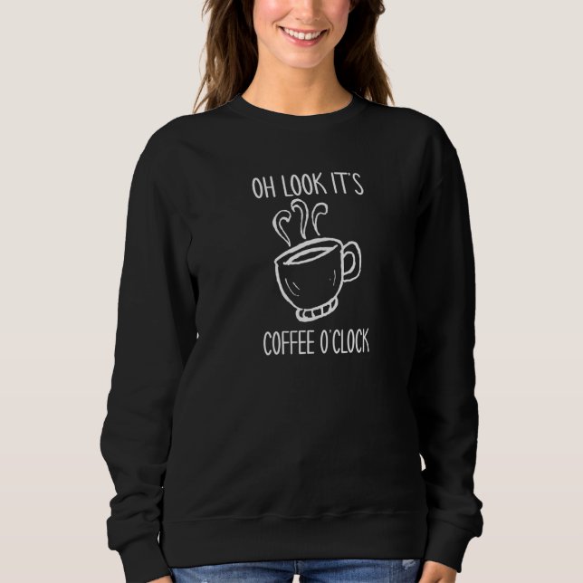 Camiseta É Café O'clock Coffeeholic Mug Caffeine Break (Frente)