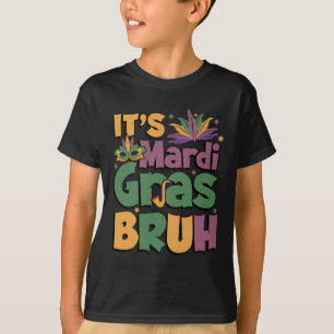 Camiseta É Carnaval Bruh Boy Adolescente Carnaval Louisiana
