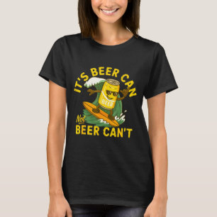 Camiseta É Cerveja Lata Não Cerveja Não Pode Surf Cerveja V