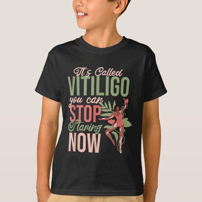 Camiseta É Chamado Vitiligo Que Você Pode Parar De Estrelar (Frente)