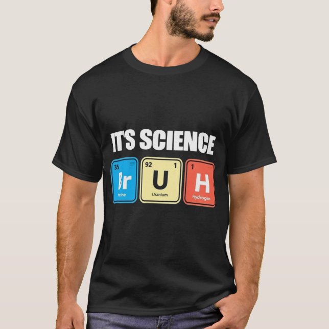 Camiseta É Ciência Cara - Tabela Periódica de Química Diver (Frente)