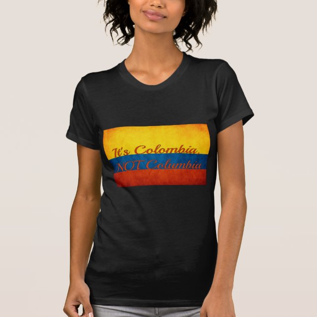 Camiseta "É Colômbia, não Colômbia" (Frente)