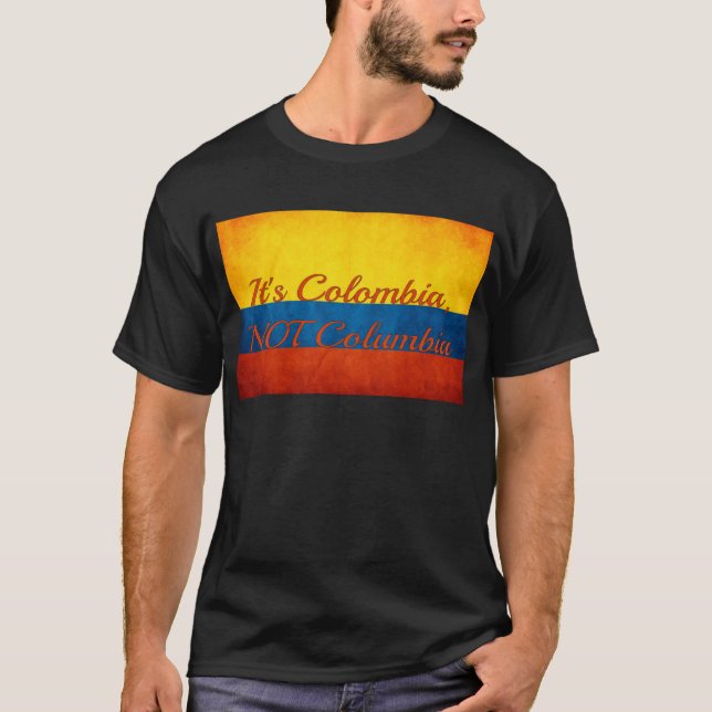 Camiseta "É Colômbia, não Colômbia" (Frente)