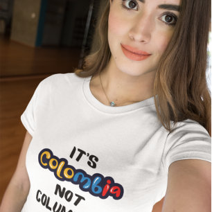 Camiseta É Colômbia, não é uma citação engraçada de Columbi