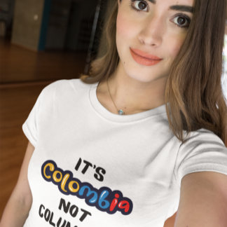Camiseta É Colômbia, não é uma citação engraçada de Columbi