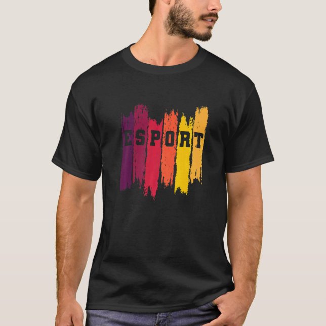 Camiseta E Console de Videos games de jogos esportivos (Frente)