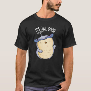 Camiseta É Coruja Boa Ave Engraçada Pun Escuro BG