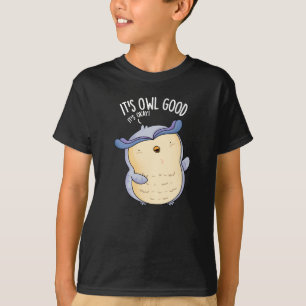 Camiseta É Coruja Boa Ave Engraçada Pun Escuro BG