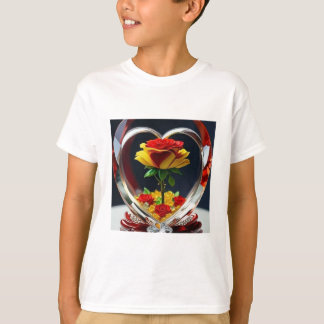 Camiseta e design de flor lindas