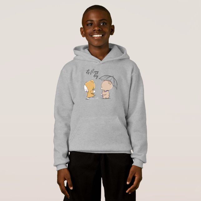 Camiseta É dia chuvoso | Criança (Frente Completa)