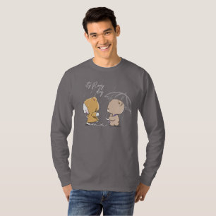 Camiseta É dia chuvoso   Manga Longa Masculina