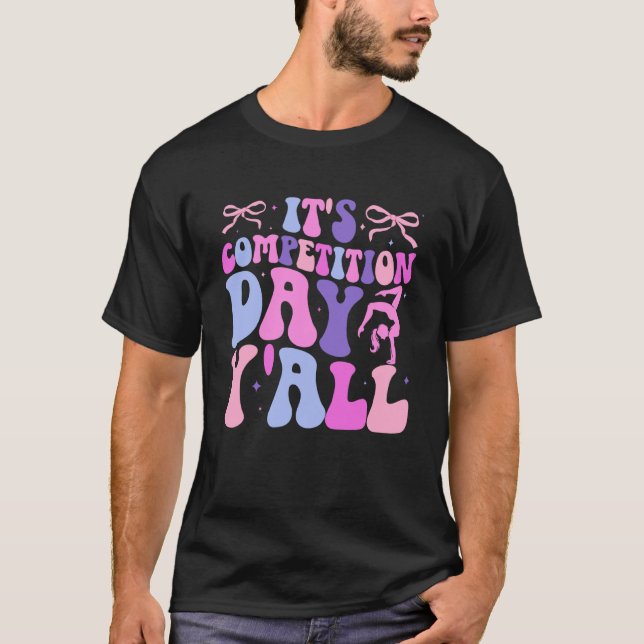 Camiseta É Dia de Competição de Dança Dia da Comp de Dança  (Frente)