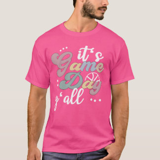 Camiseta É Dia de Jogo de Basquete Engraçado Dia de Jogo de