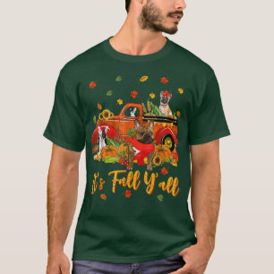 Camiseta É Dia de outono, Venham Todos Carro de outono, Açã