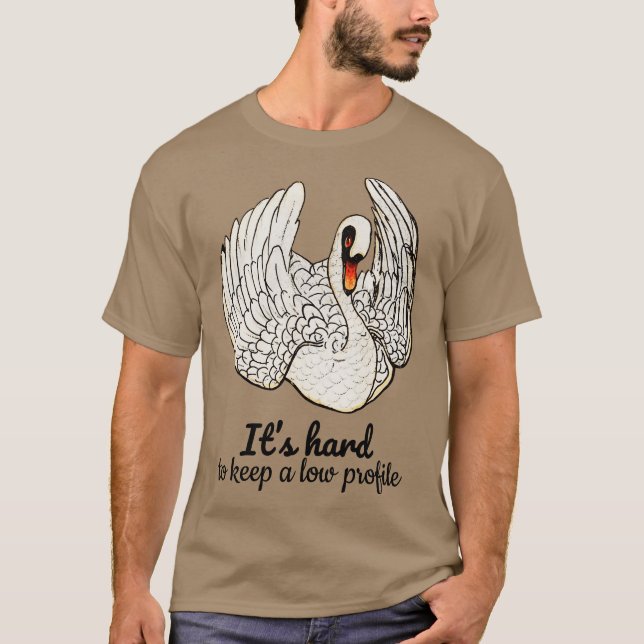 Camiseta É difícil manter um perfil discreto Citação (Frente)