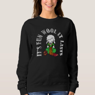 Camiseta É Divertido Lã Dura Cute Ovelha de Malhar