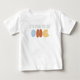Camiseta É Divertido ser UM Aniversário de 1 ano